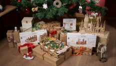 Harry Potter-themed wooden models for a magical Christmas!