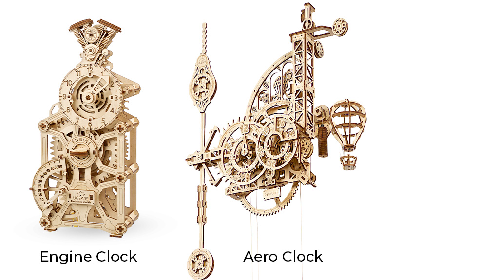 Aero & Engine Clocks Valentine Season Set  