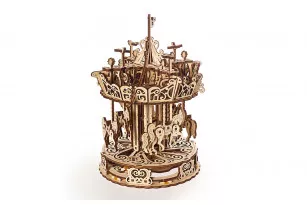 Ugears Mechanical Model | The Carousel wooden puzzle and construction kit