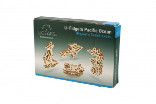 Kit mini-modèle en bois U-Fidgets Océan Pacifique