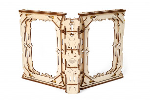 Pantalla del narrador – accesorio de madera mecánico para juegos de mesa