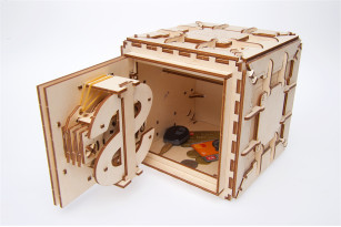 Kit de modélisme mécanique et puzzle de coffre-fort