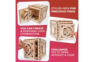 Ugears Mechanical Model | Safe Box wooden construction kit