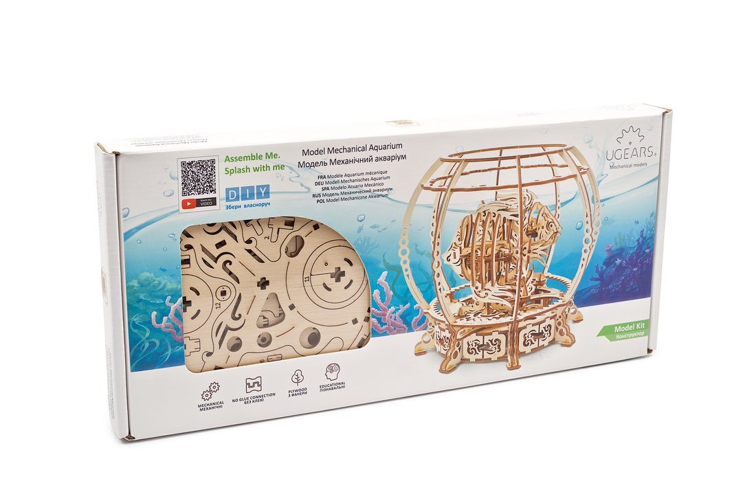 Aquarium Ugears – Puzzle 3d en bois - Un jeu UGEARS - BCD JEUX