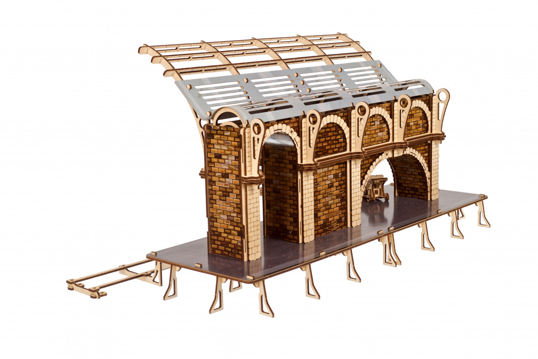 UGEARS Harry Potter Quai 9 ¾ Puzzle 3D Bois - Maquette en Bois à Construire  pour Les