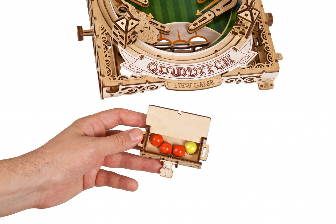 New pinball kit from ROKR. Laser cut wood kit, snaps together. No