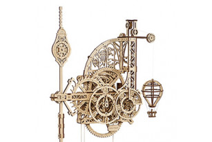 Aero Clock mechanical model kit. Wall clock with pendulum