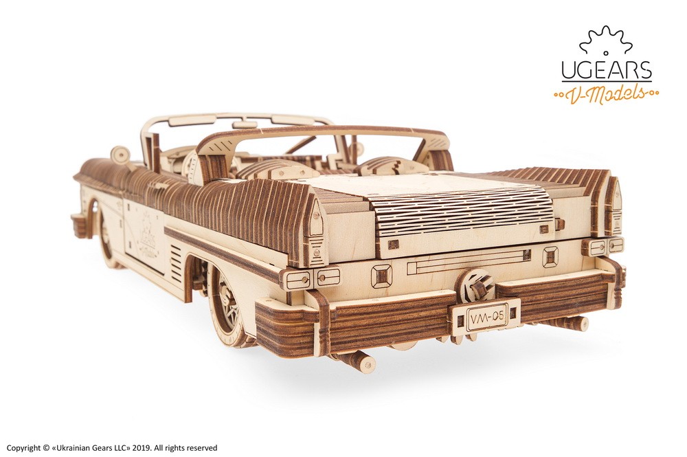 Ugears Mechanical Model Dream Cabriolet VM-05 wooden construction kit