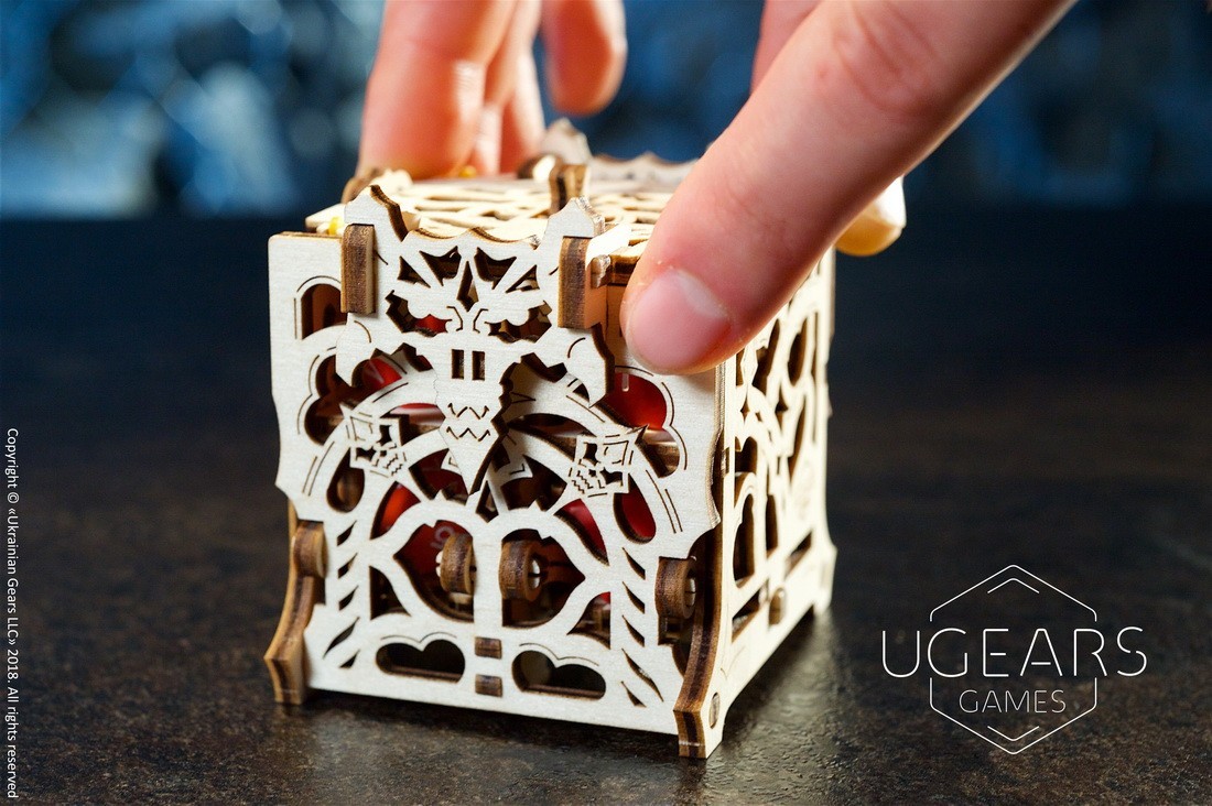 Ugears Device for Tabletop Games | Dice Keeper wooden mechanical kit ...