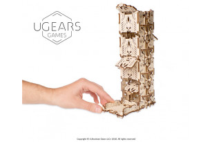 Torre modular para dados – accesorio de madera mecánico para juegos de mesa