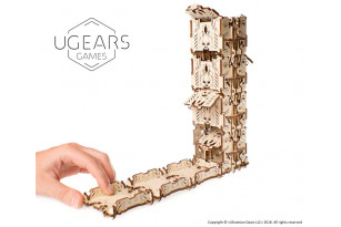 Modular Dice Tower mechanical wooden device for tabletop games