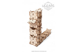 Modular Dice Tower mechanical wooden device for tabletop games