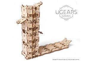 Modular Dice Tower mechanical wooden device for tabletop games