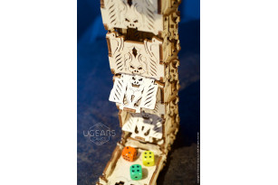 Modular Dice Tower mechanical wooden device for tabletop games