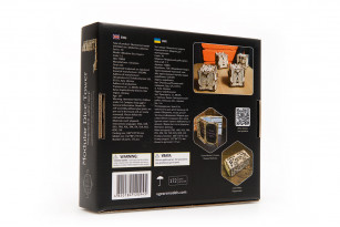 Modular Dice Tower mechanical wooden device for tabletop games