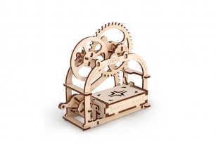 Mechanisches Kästchen: Modellbausatz Holzpuzzle