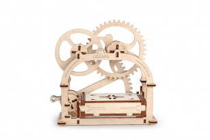 Mechanisches Kästchen: Modellbausatz Holzpuzzle