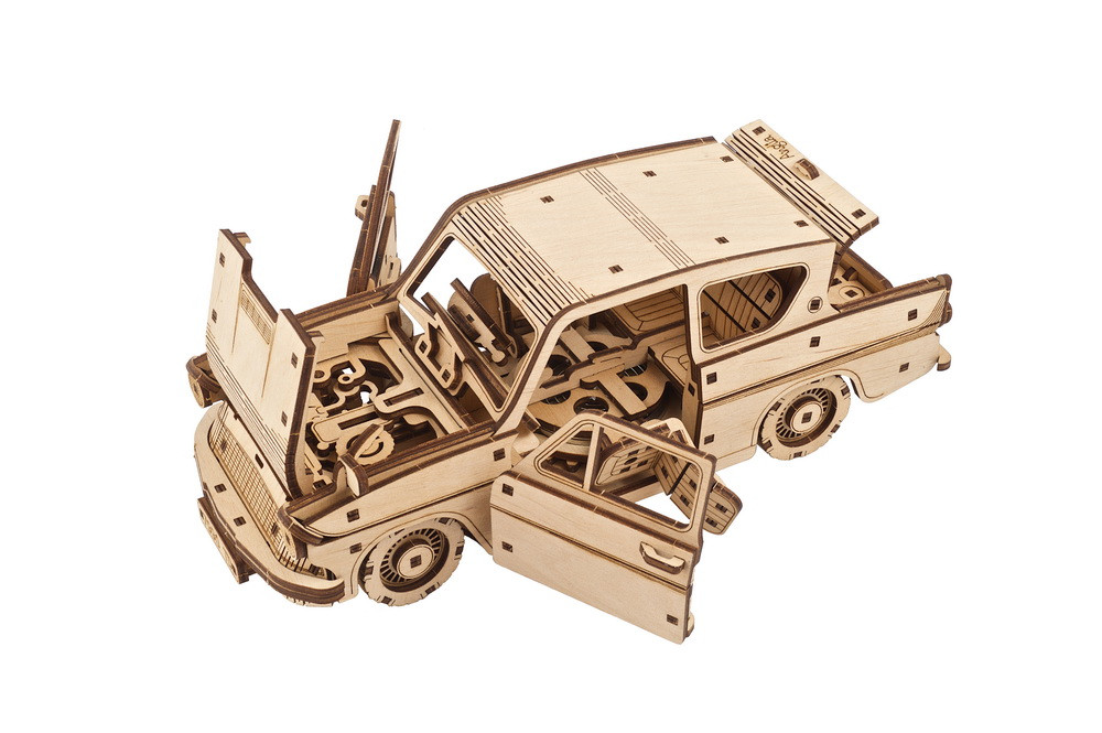 La voiture volante Anglia ™- Ugears – Puzzle 3d en bois - UGEARS