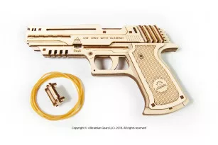 Ugears Mechanical Model | Wolf-01 Handgun wooden construction kit for ...