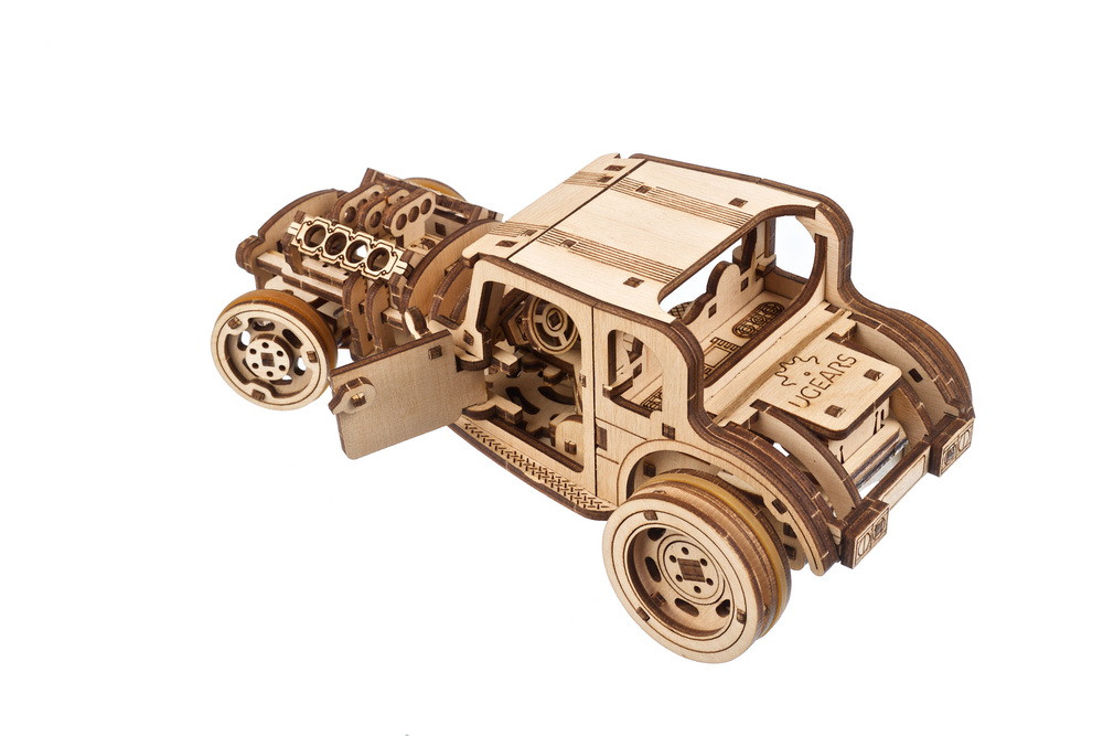 UGEARS Auto Sportiva Rapid Mouse - Modellismo da Costruire Adulti