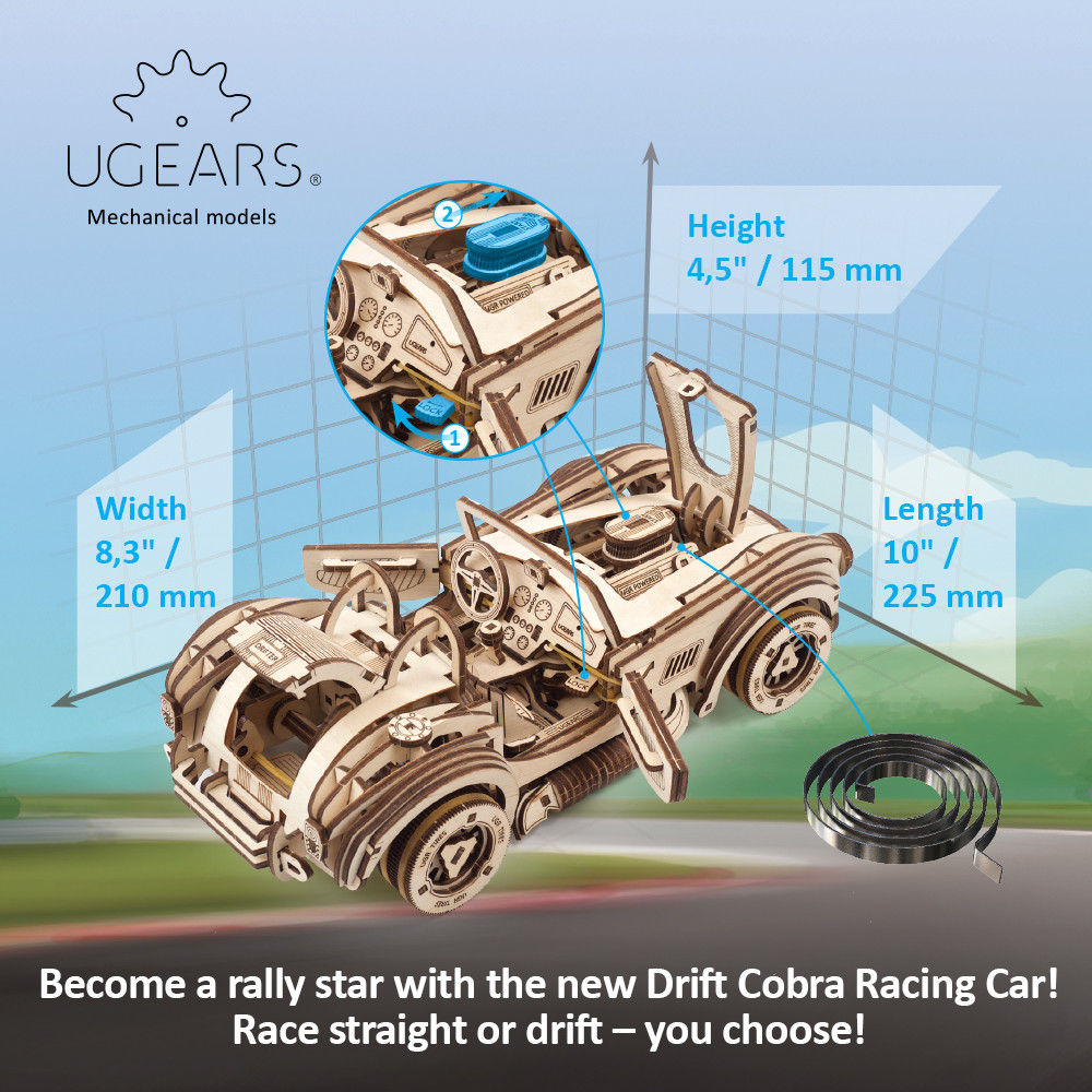 Ugears model kit Drift Cobra Racing car