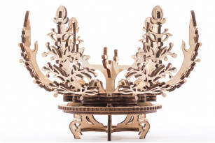 “Mechanical Flower” wooden model kit