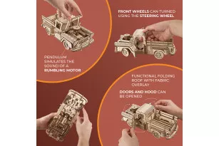 Ugears model kit Pickup Lumberjack