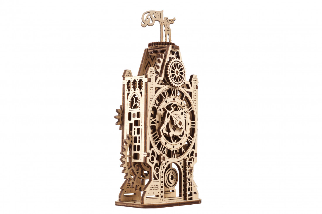 UGEARS Engine Clock 3D Puzzle - Wooden Model Kits for Adults – 3D Wooden  Models to Build - DIY Mechanical Wooden Pendulum Clock Puzzle with Moving