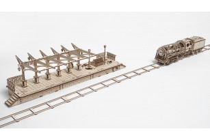 Railway Platform mechanical model kit 
