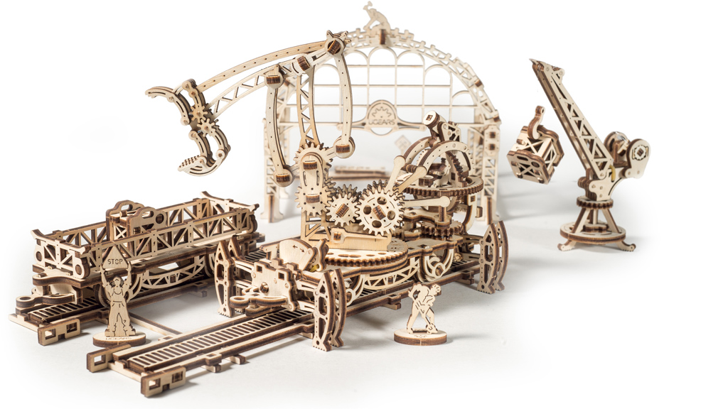 Manipulador sobre raíles – maqueta para construir
