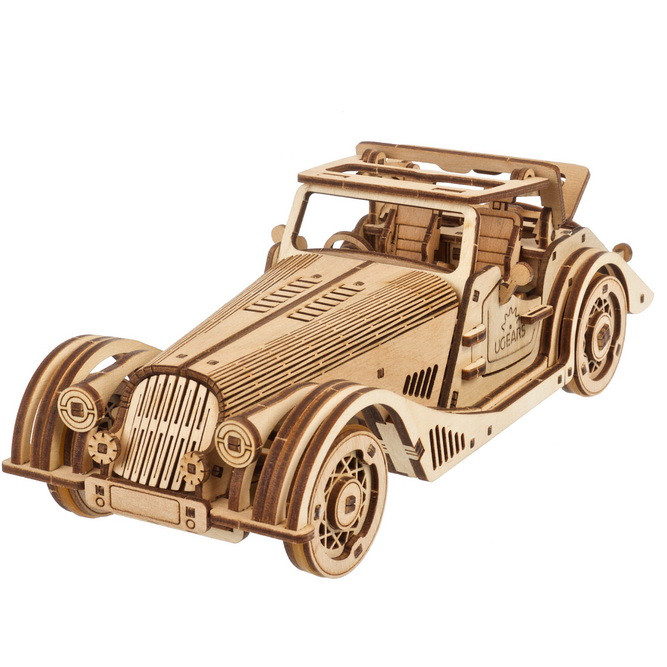 Voiture de sport Rapid Mouse - Puzzle 3D mécanique en bois Ugears - Jouets  en bois