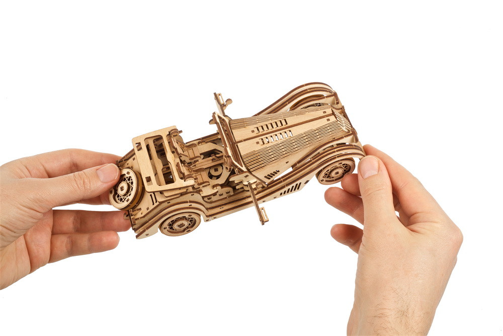 Voiture de sport Rapid Mouse - Puzzle 3D mécanique en bois Ugears - Jouets  en bois