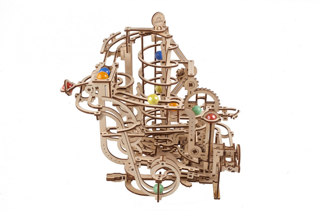 Spiral Drawing Wooden Kit : DIY 3D Wood : Mechanical Art