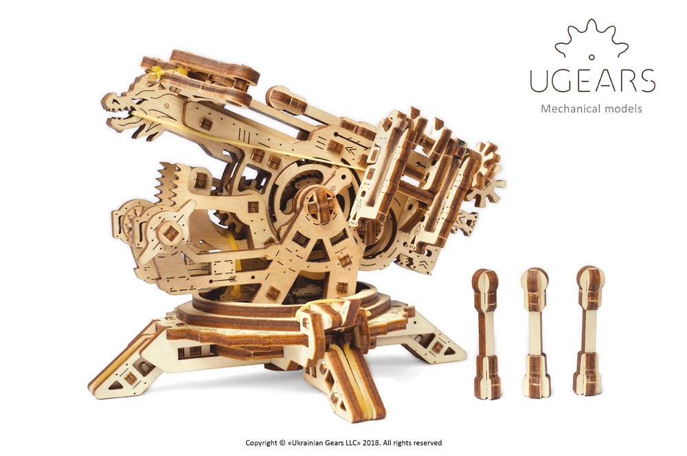 UGEARS Archballista Self Assembling 3D Mechanical Model Construction Set 