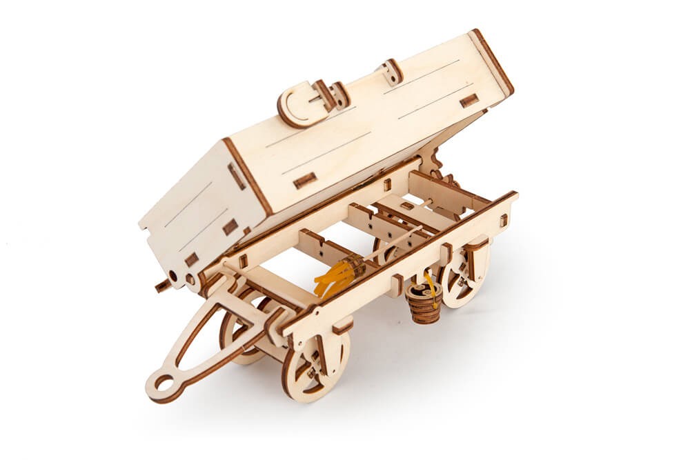 Ugears-madera modellbau tractor con remolque set 