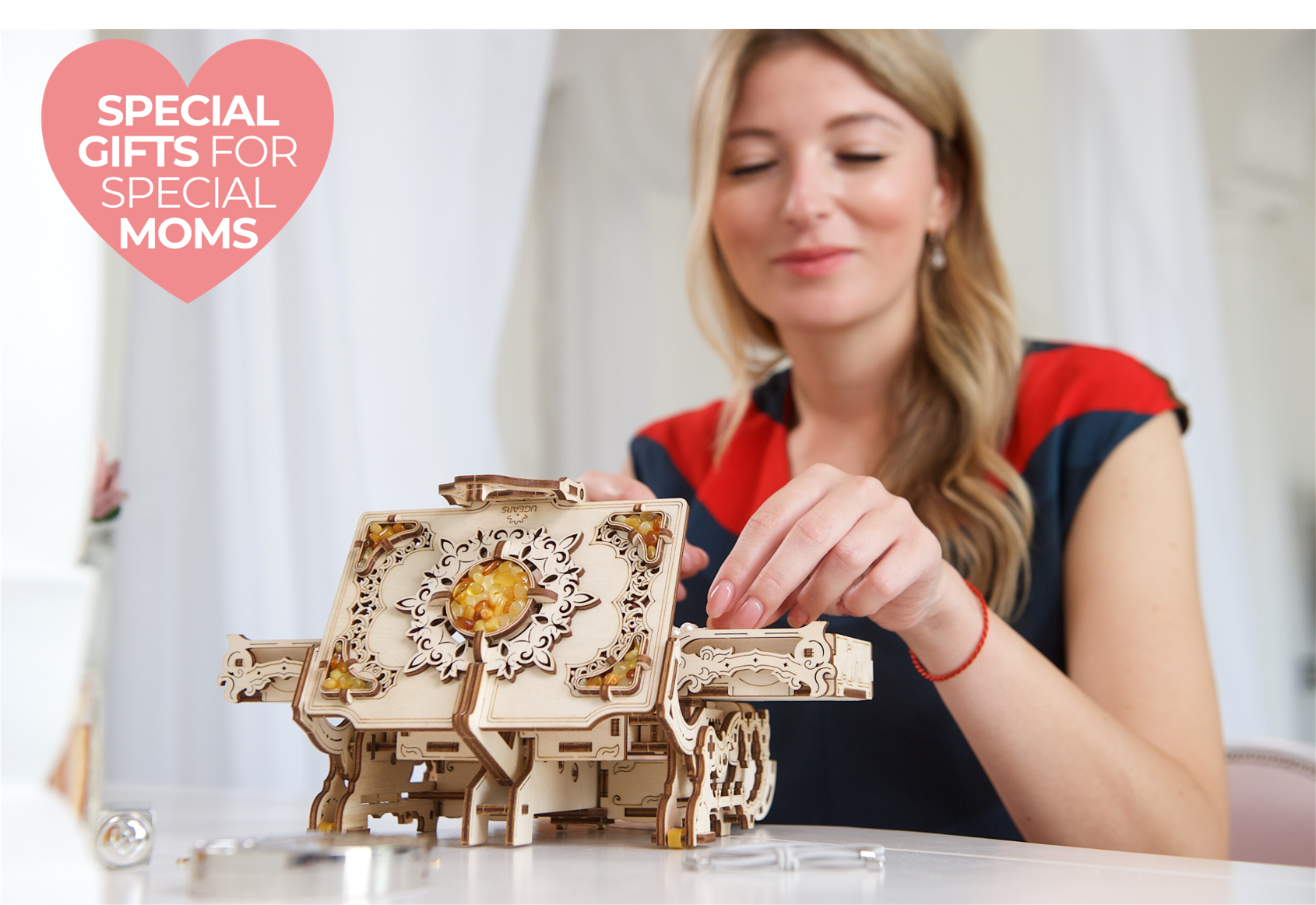 Ugears wooden mechanical DIY 3D puzzles for moms