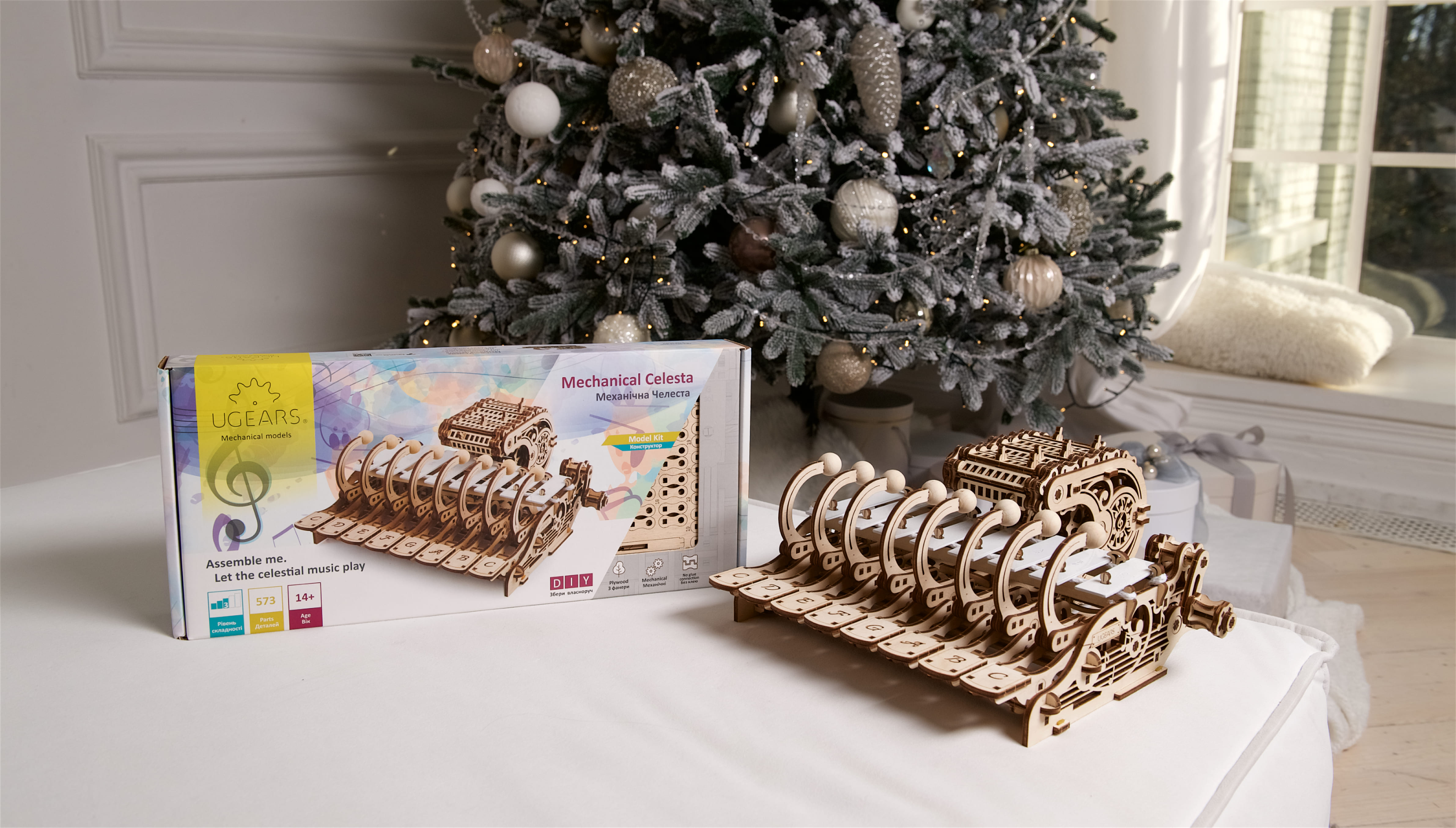 Ugears wooden DIY 3D puzzle Mechanical Celesta