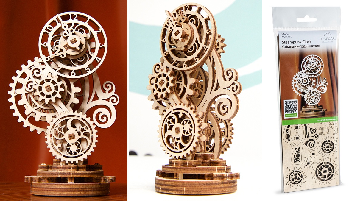 ugears Eine Steampunk-Uhr